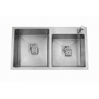 Cuba Gourmet Dupla Quadrada 78x43cm em aço inox - Construinox